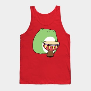 Frog Playing Djembe Tank Top